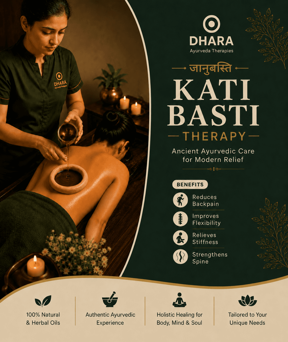 Kati Basti Ayurvedic therapy at DHARA Ayurveda Therapies